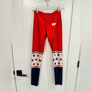 Goldsheep Red, White & Blue Leggings